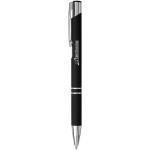 Moneta Soft Touch Druckkugelschreiber (schwarze Mine) Schwarz