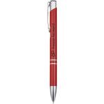 Moneta aluminium click ballpoint pen (black ink) Red