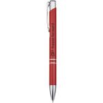 Moneta aluminium click ballpoint pen Red