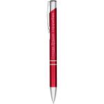 Moneta anodized aluminium click ballpoint pen Red