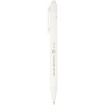 Chartik monochromatic recycled paper ballpoint pen with matte finish White