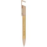 Delfina phone holder pen (black ink) Oatmeal