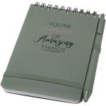 Thalaasa A6 hard cover ocean-bound notebook with ballpoint pen (black ink) Mint