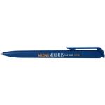 Lucia recycled plastic ballpoint pen (blue ink) Aztec blue