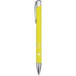 Moneta recycled aluminium ballpoint pen (blue ink) Yellow