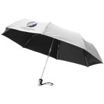 Alex 21.5" foldable auto open/close umbrella Silver/black