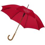 Kyle 23" auto open umbrella wooden shaft and handle Red