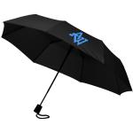 Wali 21" foldable auto open umbrella Black