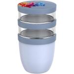 Mepal Ellipse Dreiteiliger, 500 ml + 2 x 200 ml Lunchpot Blau