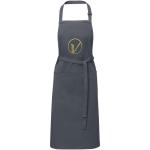 Andrea 240 g/m² apron with adjustable neck strap Dark grey