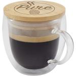 Lenora 250 ml Glasbecher mit Bambusdeckel Transparent