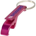 Tao bottle and can opener keychain Magenta