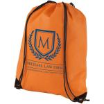 Evergreen non-woven drawstring bag 5L Orange