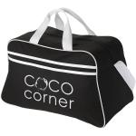 San Jose 2-stripe sports duffel bag 30L Black/white