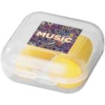 Serenity earplugs with travel case Yellow