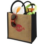 Chennai jute tote bag 16L, nature Nature,black