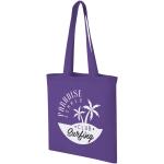 Madras 140 g/m² cotton tote bag 7L Lilac