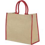 Harry coloured edge jute tote bag 25L 