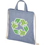 Pheebs 210 g/m² recycled drawstring bag 6L Heather Blue