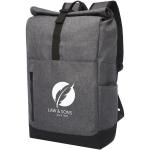 Libra 15.6" GRS recycled roll-up laptop backpack 12L Graphite