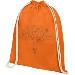 Oregon 140 g/m² cotton drawstring bag 5L Orange