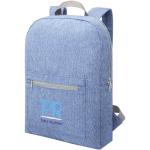 Pheebs 450 g/m² recycled cotton and polyester backpack 10L Heather navy