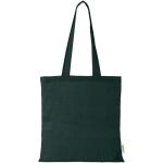 Orissa 140 g/m² organic cotton tote bag 7L Dark green