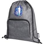 Ash recycled foldable drawstring bag 7L Graphite
