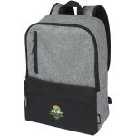 Reclaim 15" GRS recycelter Laptop Rucksack 14 L Schwarz/grau