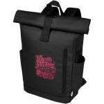 Byron 15.6" GRS RPET roll-top backpack 18L Black