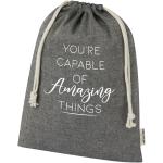 Pheebs 150 g/m² GRS recycled cotton gift bag large 4L Smoke