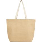 Juta 300 g/m² Jute Tragetasche 12 L, natur Natur,weiß