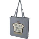 Florida 270 g/m² GRS recycled gusset tote bag 14L Convoy grey