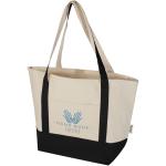 Sam 320 g/m² GRS recycled cotton tote bag, nature Nature,black