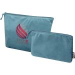 Swift GRS recycled velvet toiletry bag set Dark blue