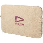 Bear 13" GRS-recycelte Sherpa Laptophülle 2 L Natur