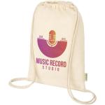 Odisha 100 g/m² OCS organic drawstring bag 5L Nature