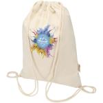 Peru Blend 180 g/m² GRS recycled drawstring bag 5L Nature