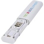 Whiz recycled plastic modular charging cable White