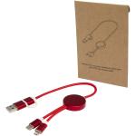 Alasia 5-in-1 recycled aluminium and plastic 30 cm data sync and 27W fast charge cable 