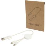 Citala 5-in-1 recycled plastic 30 cm data sync and 27W fast charge cable 