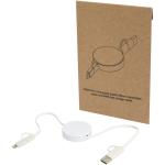 Citala 5-in-1 recycled plastic 90 cm retractable data sync and 40W fast charge cable 
