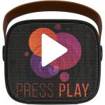 Diya 3W kabelloser Lautsprecher aus recyceltem Kunststoff Schwarz