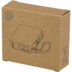 Acrux 35 W 10.000 mAh Tablet Powerbank mit integriertem Typ-C-Kabel aus recyceltem Kunststoff Schwarz