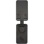 Alhena Klappbare Smartphonehalterung aus recyceltem Kunststoff mit Metallständer für den Schreibtisch Schwarz