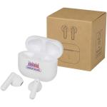 Altais recycled plastic True Wireless Bluetooth earbuds White