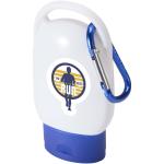 Rosie SPF 30 suncream with carabiner Aztec blue