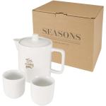 Suki teapot and cups set White