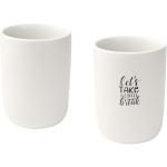 Male 350 ml Keramiktassen – 2er-Set Weiß