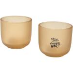 Mal 200 ml Glasbecher – 2er-Set Hafer